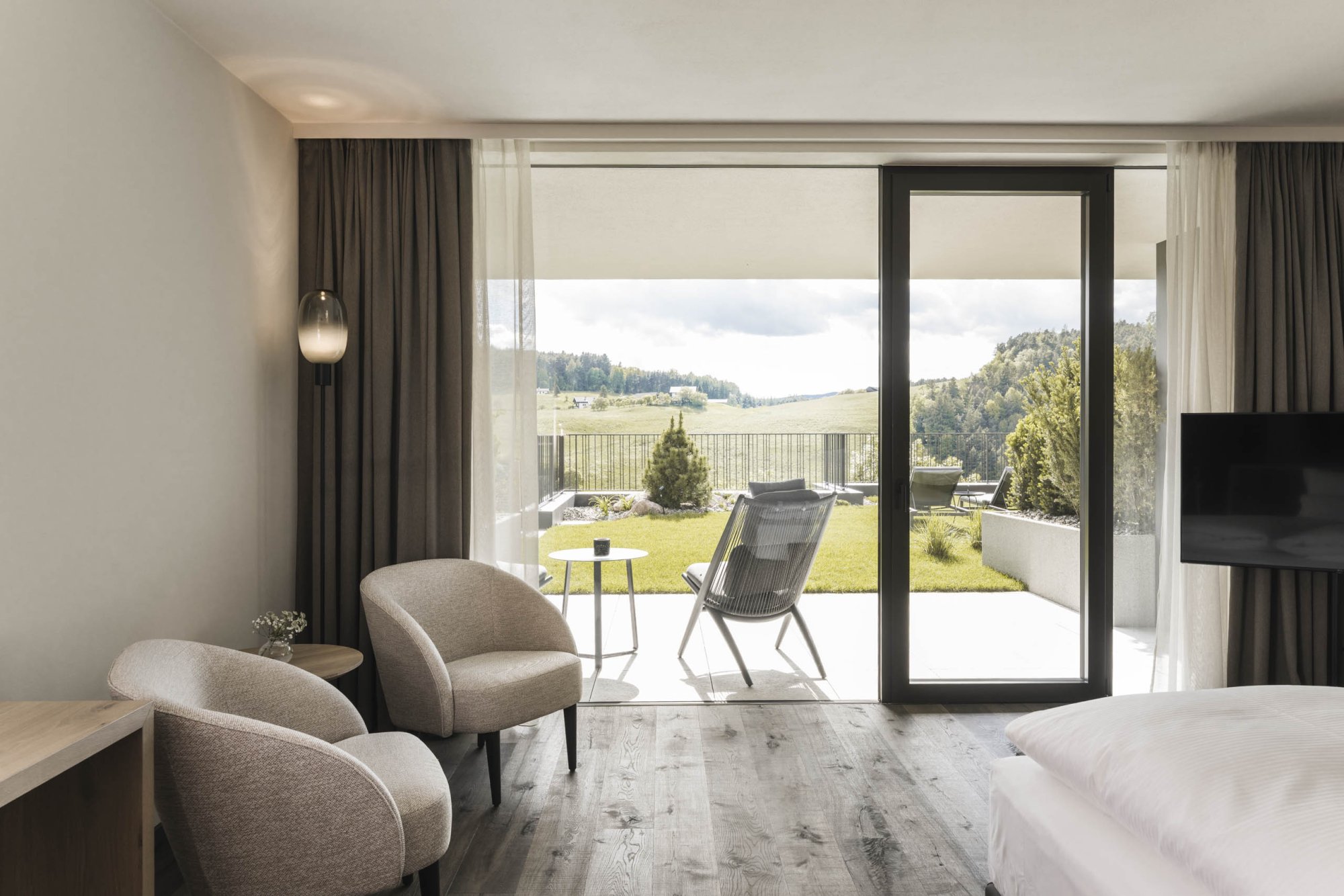 Alpenflora Garden, Wellnesshotel Alpenflora, Kastelruth, Dolomiten, Südtirol